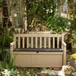 Coffre - Banc De Jardin Résine Bogota 265L Beige -LeafJoy Shop 9743b coffre banc jardin resine bogota 265l beige t1000