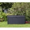 Coffre De Jardin Résine Rio 416L Gris Anthracite